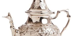 Brass Silver Finish Teapot