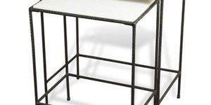 Iron Marble Nesting Tables