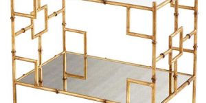 Iron Gold Bar Cart