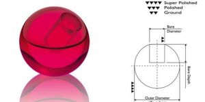 Ruby Ball with Hole