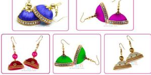 SILK THREAD EARRINGS