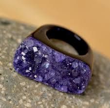 Agate Druzy Rings