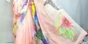 Pure Linen Digital Print Saree