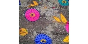 Rayon Carbon Printed Fabric