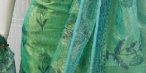 Kota Tissue Zari Hand Block Salwar Suit Materials