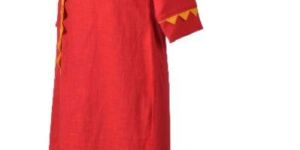 Cotton Slab Embroidered Straight Kurti