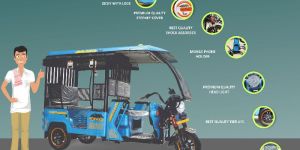 J1000 super- ICAT approved battery operated E-rickshaw by Jezza Motors