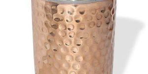 Hammered Copper Glass