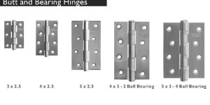 Butt and Bearing Hinges