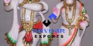 Marble Radha Krishna Statue