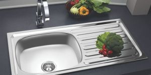 Single Bowl with Drain Board Sink