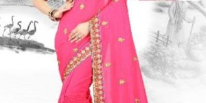 Pink Silk Saree