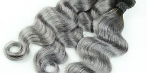 Non Remy Natural Gray Hair