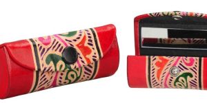 Shanti Leather Single Lipstick Cases