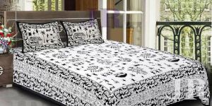 Bagru Print Jaipuri Rajasthani Pure Cotton Double Bedsheet
