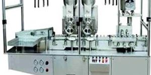AUTOMATIC INJECTABLE POWDER FILLING & RUBBER STOPPERING MACHINE
