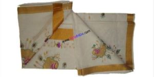 Kasavu Peacock Embroidered Cotton Saree