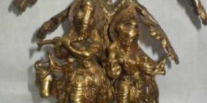 Brass Radha Krishna Statue