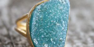 Agate Druzy Rings