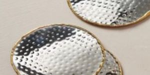 Hammered Brass Coaster