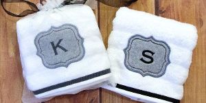Monogram Grey Hand Towel Set