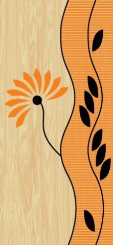 Paper Print Design Door