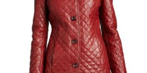 Leather Ladies Trench Coat