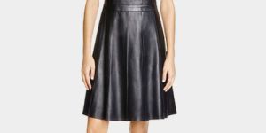 Leather One Piece Dress