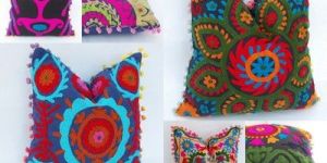 Embroidered Cushion Cover