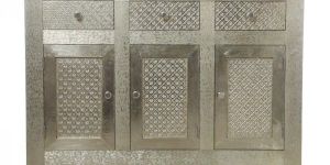 Embossed White Metal Furniture