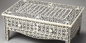 Bone Inlay Side Table