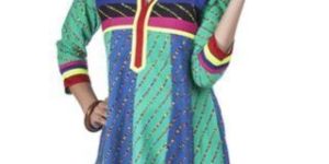 Zovi Multi Colored Printed Anarkali Kurti