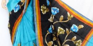 Hand Printed Silk Sarees