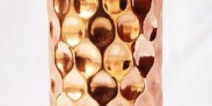 COPPER 1 LITRE BOTTLE-HAMMERED