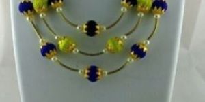 Silk Thread Necklace Earring Set