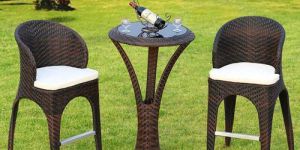 Garden Rattan Bar Set