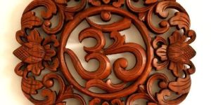 Wooden Om Wall Hanging