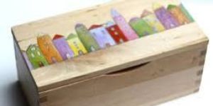 Painted Wooden Box