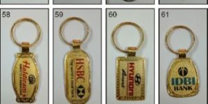 Golden and Silver Bend Keychains