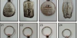 Nickel Plated Bend Keychains