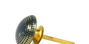 Handmade Etched Brass Drawer Pull