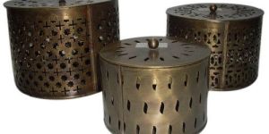 Jali Cut Work Round Box