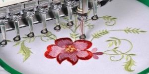Computerised Embroidery Work in Kurtis