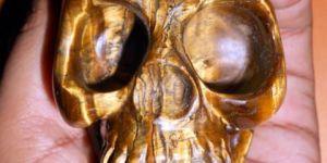 Tiger Eye Crystal Skulls