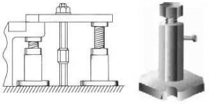 Double Side Flange, Brass Locking Nut