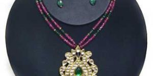 Kundan Necklace Set - Dsc 01945
