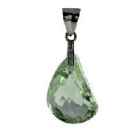 Sterling Silver Lemon Quartz Unisex Pendant