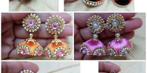 SILK THREAD EARRINGS