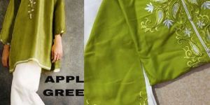 Cotton Palazzo Embroidered Kurtis