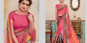 Georgette Printed Designer Sarees